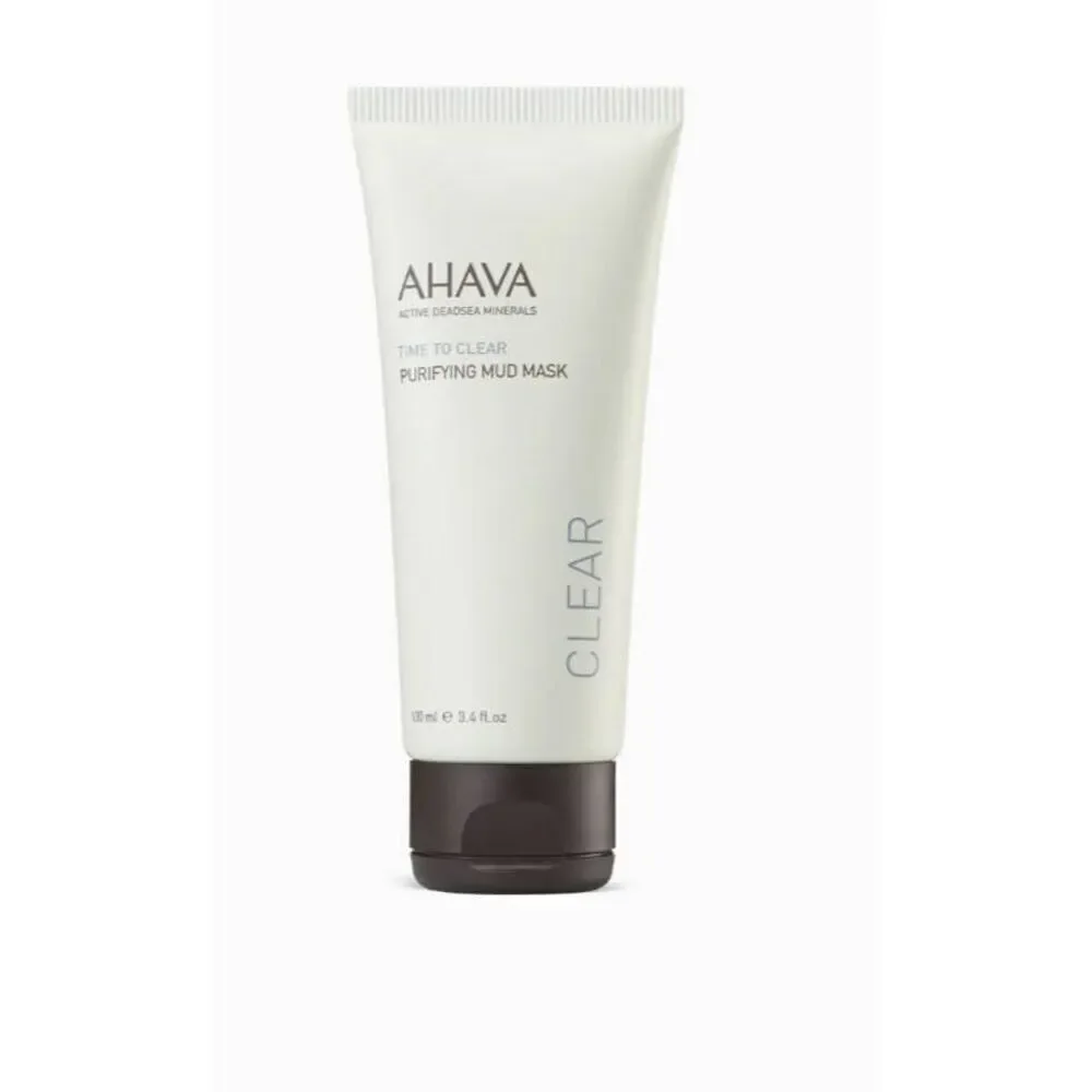 BNIB~AHAVA Time to Clear Purifying Mud Mask~3.4 fl.oz.